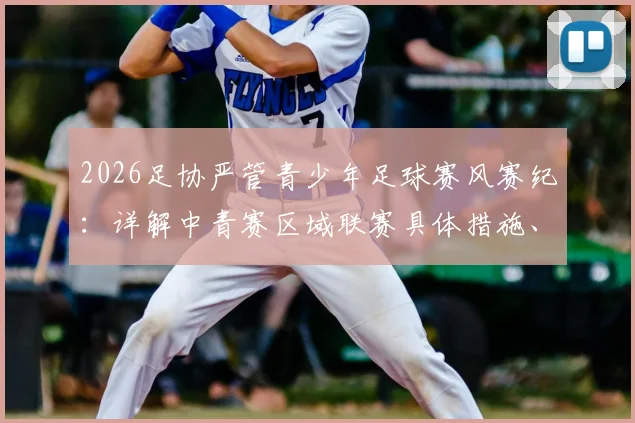 2026足协严管青少年足球赛风赛纪：详解中青赛区域联赛具体措施、违规处罚与教练员准则